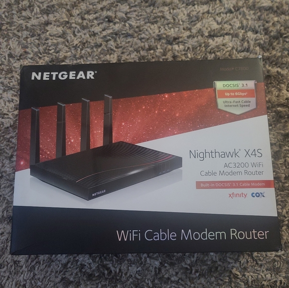 Netgear Nighthawk X4s AC3200 WiFi Cable Modem Router - Picture 3 of 6